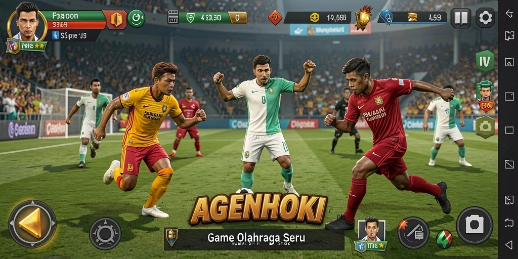Gameplay AGENHOKI yang mendebarkan dengan grafis yang realistis.