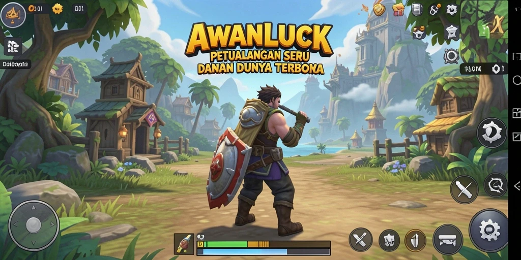 Tampilan gameplay menakjubkan di dunia terbuka AWANLUCK.