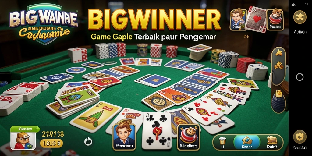 Tampilan gameplay Gaple yang penuh aksi dan keseruan.
