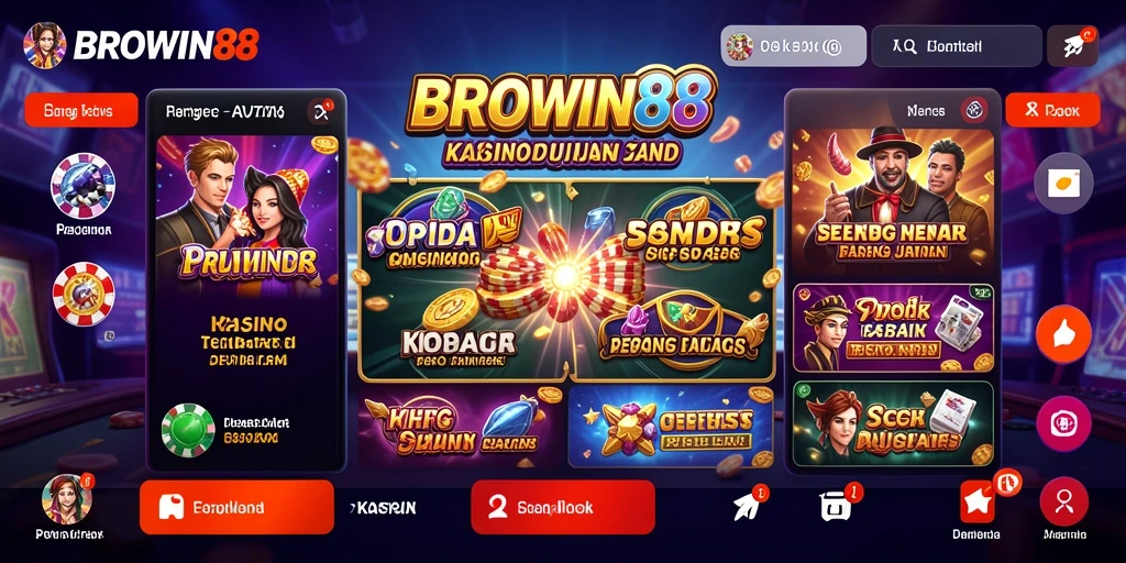 Tampilan menarik saat bermain game Kasino di BROWIN88.