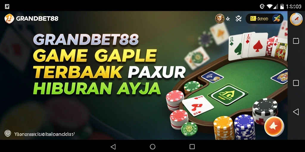 Tampilan menarik gameplay Gaple di GRANDBET88.