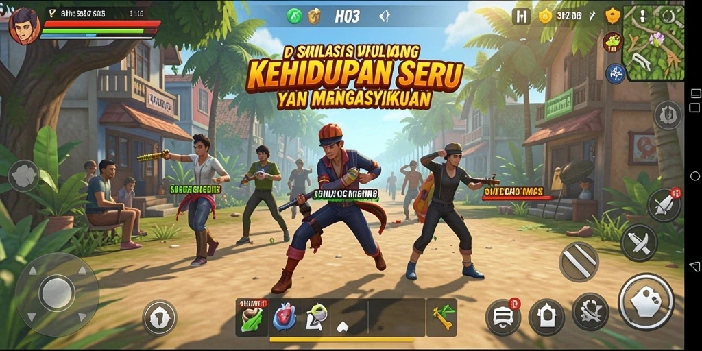 Tangkapan layar H03 yang menunjukkan pengalaman gameplay Simulation yang mendalam.