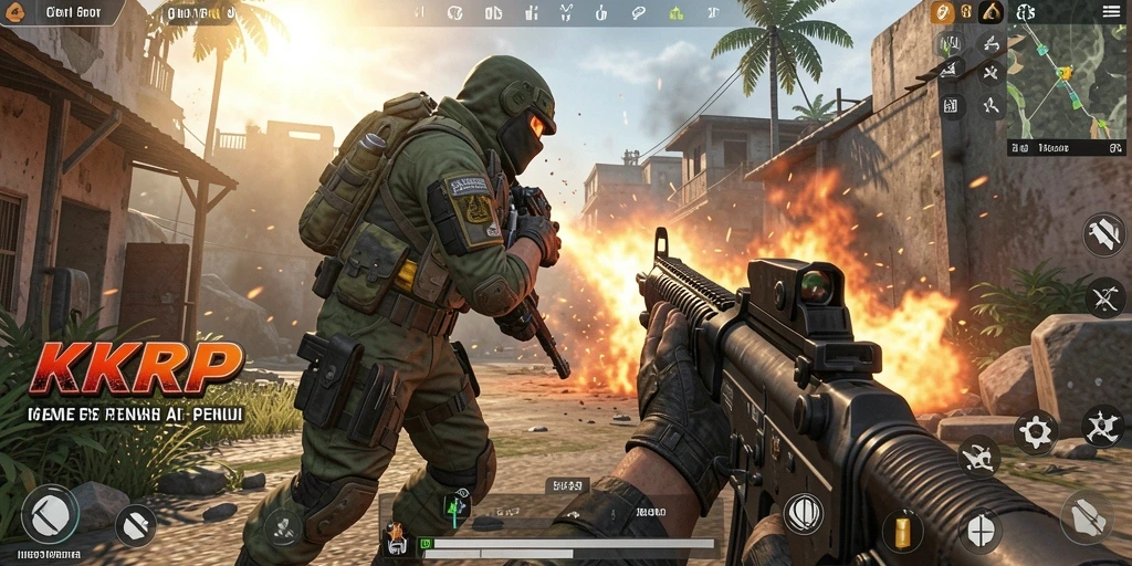 Gameplay KKRP yang mendebarkan dalam satu screenshot.