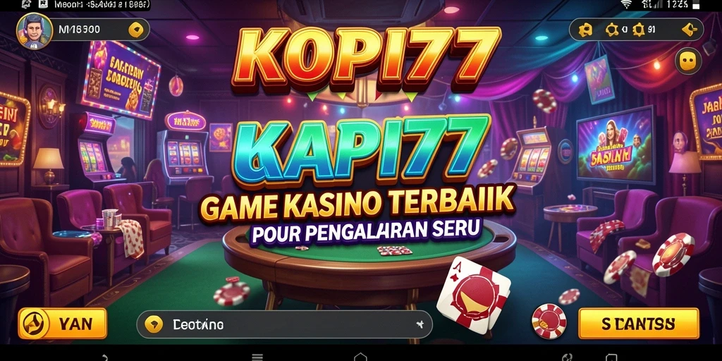 Screenshot gameplay KOPI77 dengan aksi kasino yang seru.