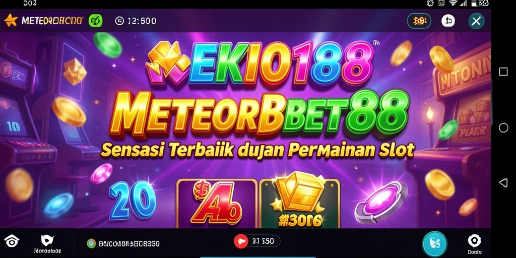 Tampilan gameplay slot METEORBET88 dengan efek visual yang memukau.