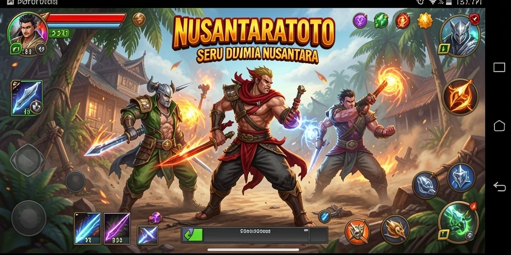 Gameplay seru di NUSANTARATOTO dengan pertarungan dinamis.
