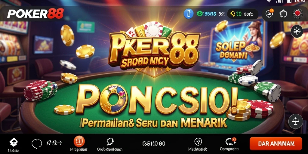 Screenshot gameplay POKER88 yang menunjukkan keseruan bermain Slot.