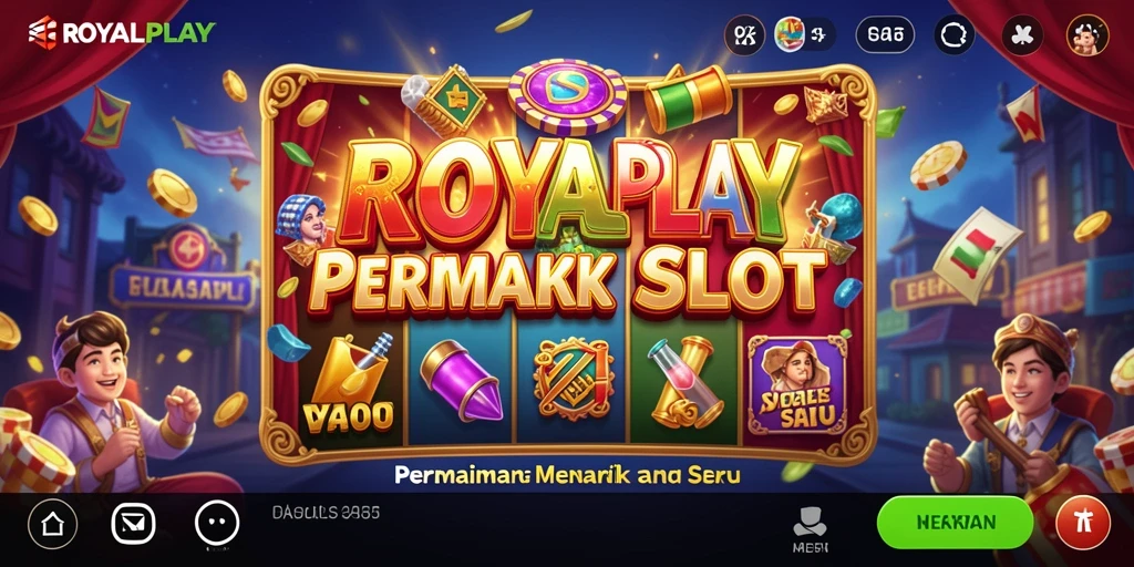 Screenshot gameplay <strong>ROYALPLAY</strong> menampilkan keseruan putaran slot.