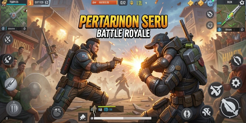 Tangkap momen menarik dalam gameplay Battle Royale TGER123.