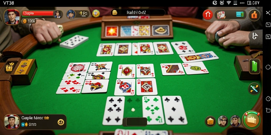 Tampilan gameplay Gaple yang seru dan menarik di VT38.